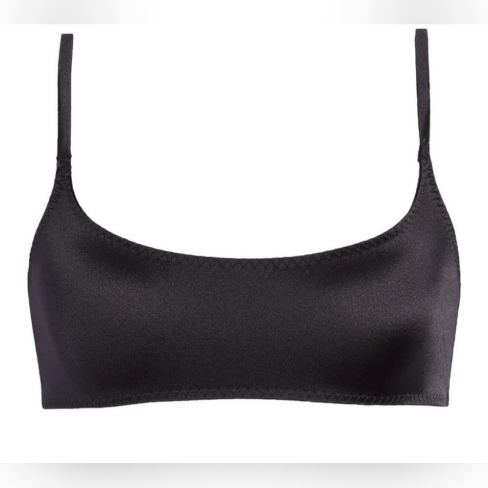 TWO SKIMS Stretch Satin Scoop Bralettes